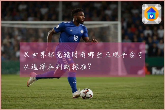 买世界杯竞猜时有哪些正规平台可以选择和判断标准？