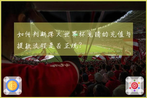 如何判断烽火世界杯竞猜的充值与提款流程是否正规？